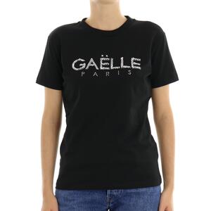 T-SHIRT CON APPLICAZIONI GAELLE NERO